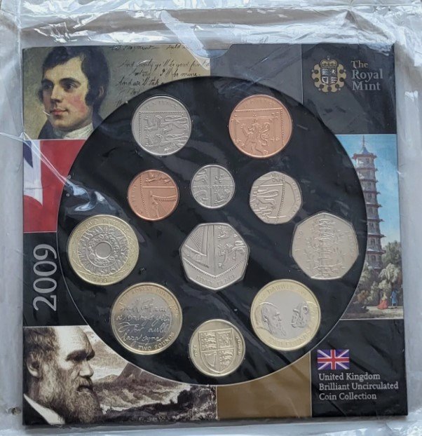 2009 Kew Gardens 50p BU Coin Collection