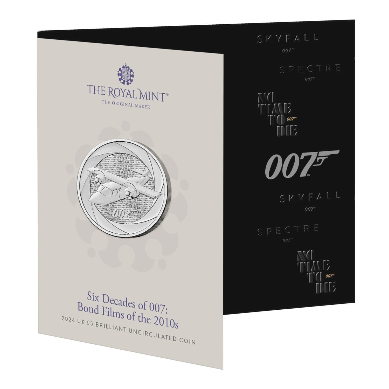 Bond Films of the 2010s 2024 UK £5 Brilliant Uncirculated Coin