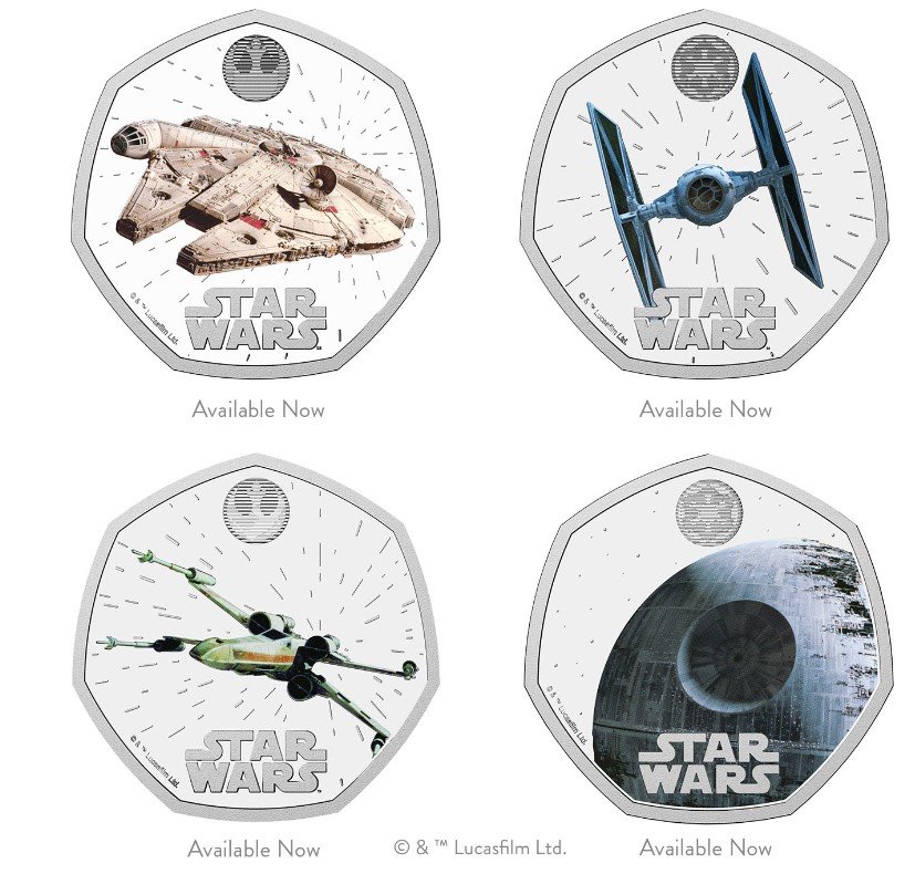 Star Wars Iconic Vehicles Coins